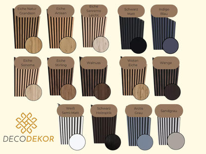 MDF Wandpaneel 260x60 cm – 10 mm Stärke, foliert, 8,50 mm Fuge